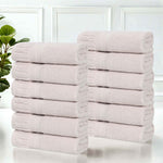 Venice Zero Twist Cotton Medium Weight Face Towels, Set of 12 - Face Towel by Superior