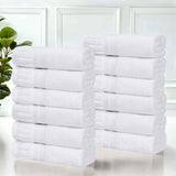 Venice Zero Twist Cotton Medium Weight Face Towels, Set of 12 - Face Towel by Superior