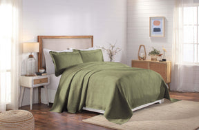 Victory Cotton Matelasse Scrolling Medallion Airy Bedspread Set - Bedspread by Superior