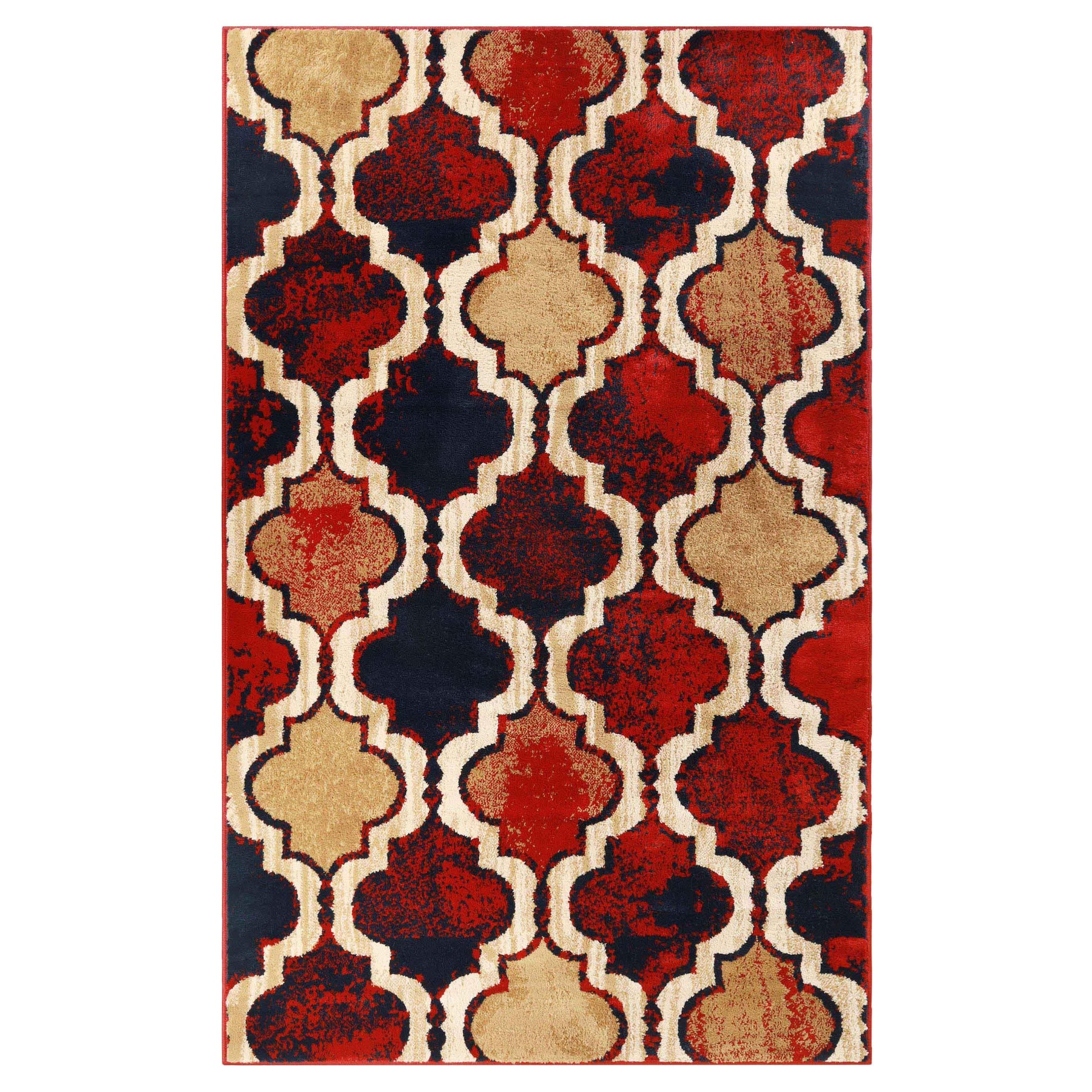 Viking Contemporary Geometric Trellis Indoor Area Rug or Runner - Rugs by Superior