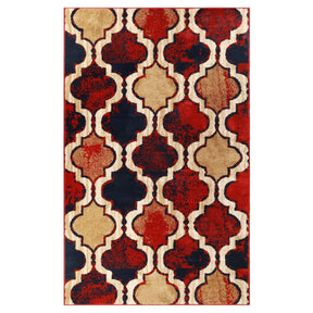 Viking Contemporary Geometric Trellis Indoor Area Rug or Runner - Rugs by Superior