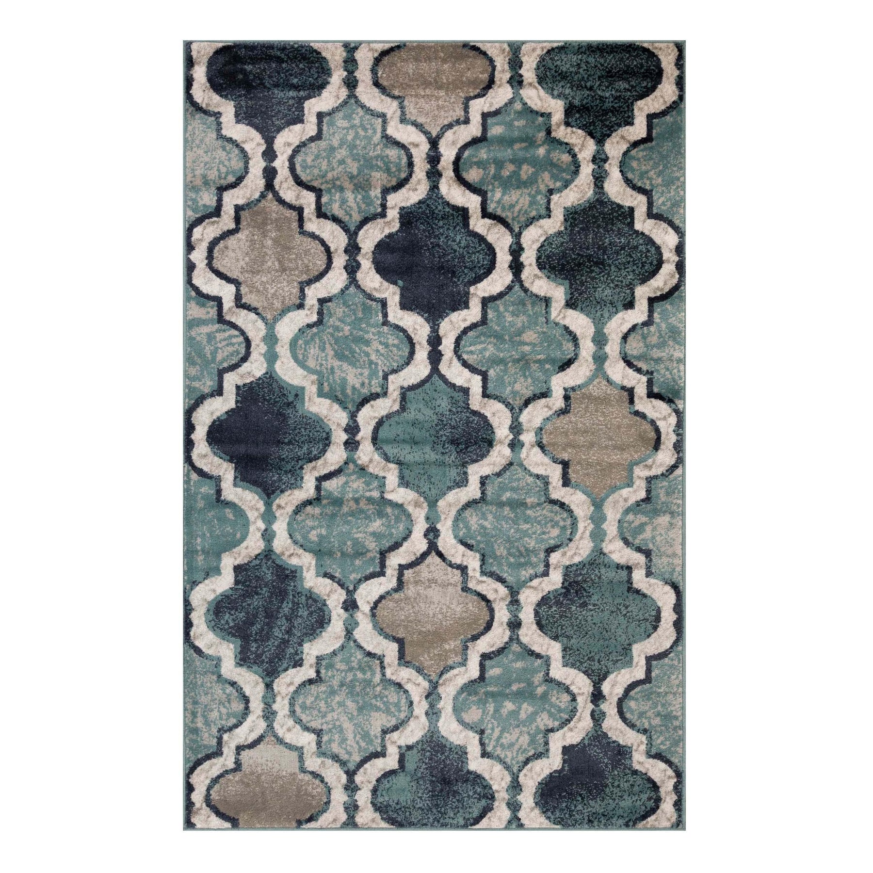 Viking Contemporary Geometric Trellis Indoor Area Rug or Runner - Rugs by Superior