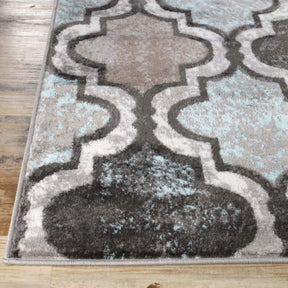 Viking Contemporary Geometric Trellis Indoor Area Rug or Runner - Rugs by Superior