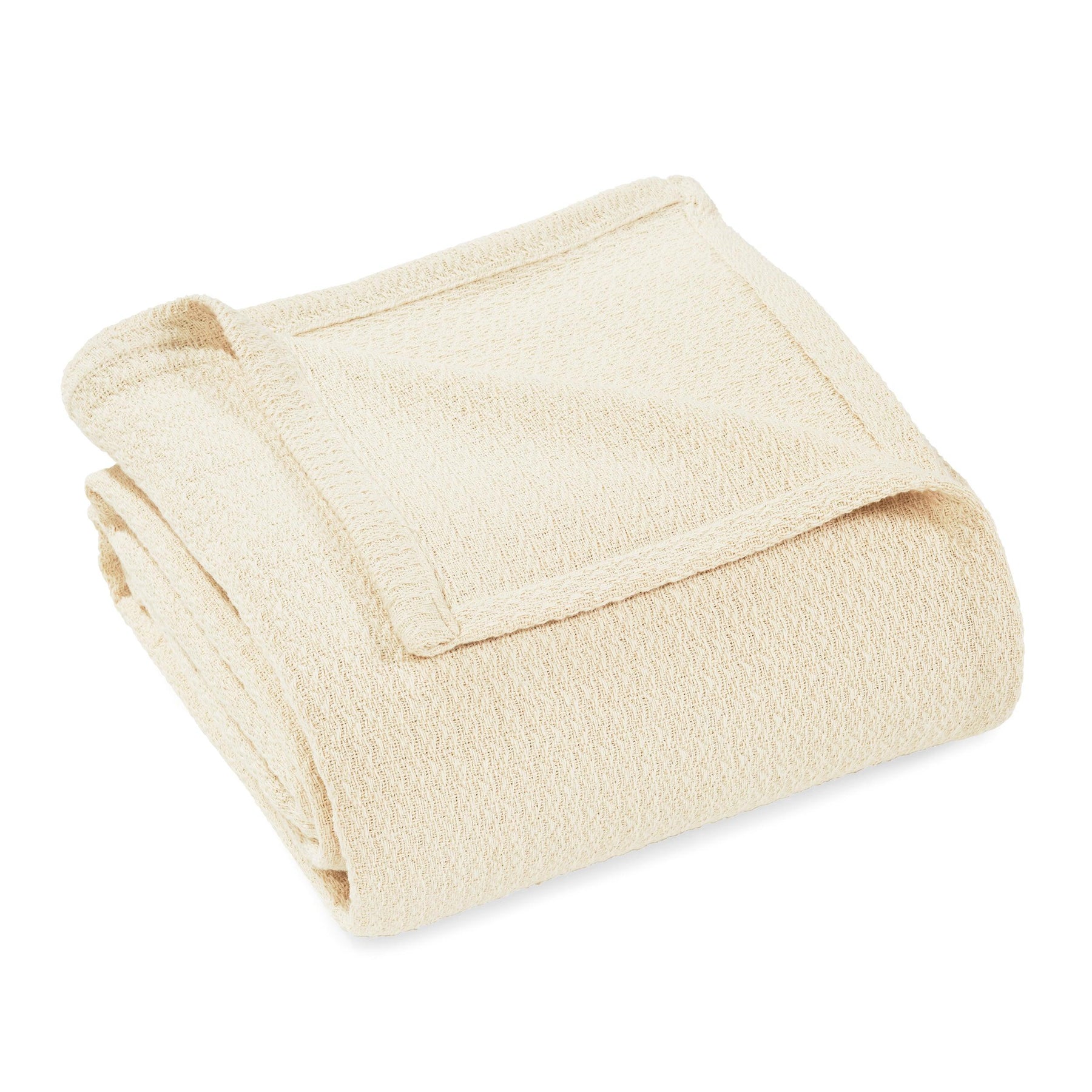 Waffle Weave Honeycomb Knit Soft Solid Textured Cotton Blanket - Blanket by Superior