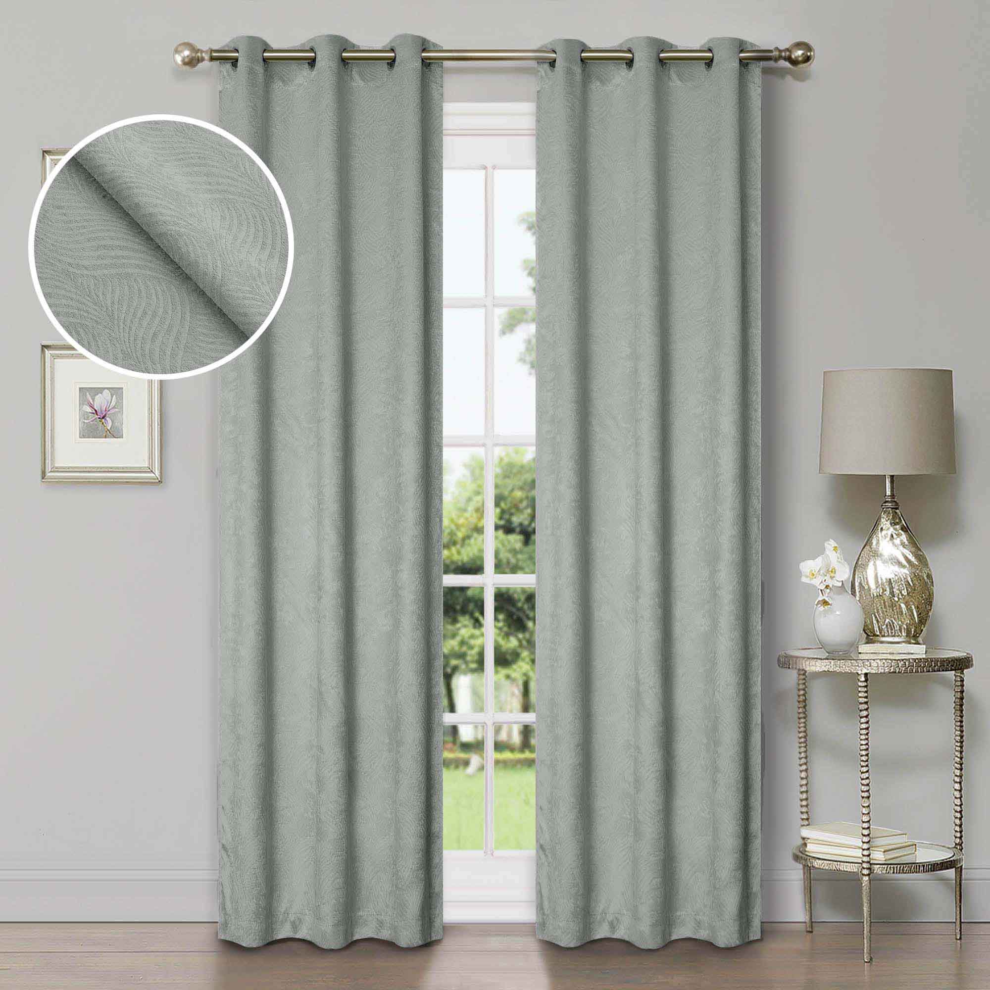 Waverly Geometric Washable Room Darkening Blackout Curtains, Set of 2 - Blackout Curtains by Superior