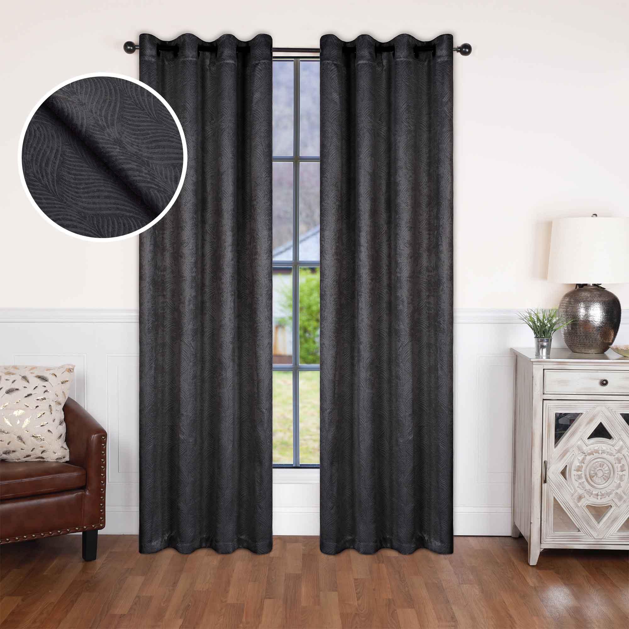 Waverly Geometric Washable Room Darkening Blackout Curtains, Set of 2 - Blackout Curtains by Superior