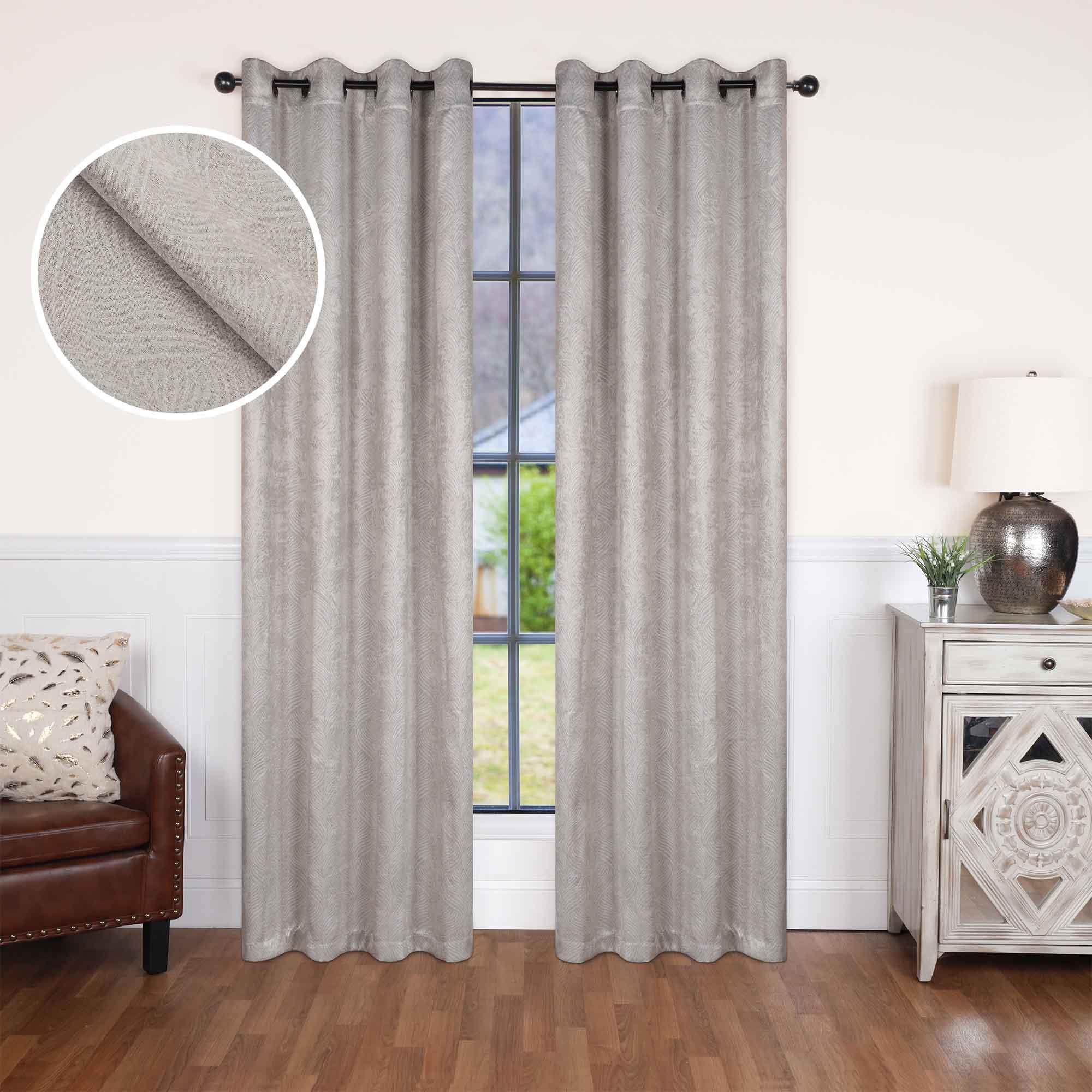 Waverly Geometric Washable Room Darkening Blackout Curtains, Set of 2 - Blackout Curtains by Superior