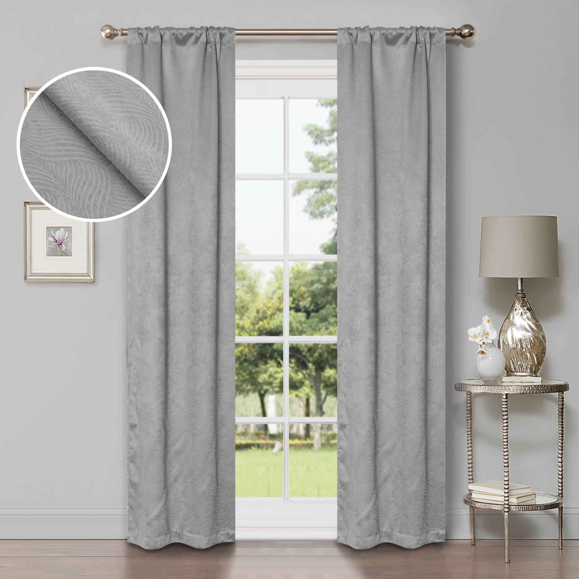 Waverly Geometric Washable Room Darkening Blackout Curtains, Set of 2 - Blackout Curtains by Superior