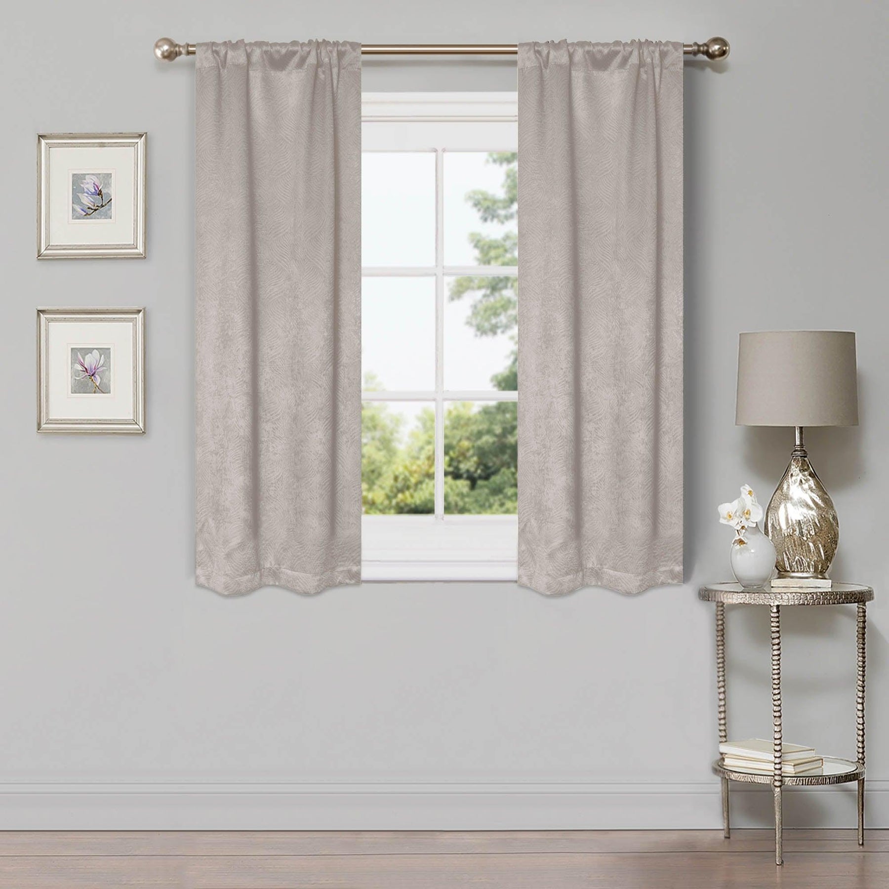 Waverly Thermal Blackout Grommet Curtain Panel Set 26" - Blackout Curtains by Superior