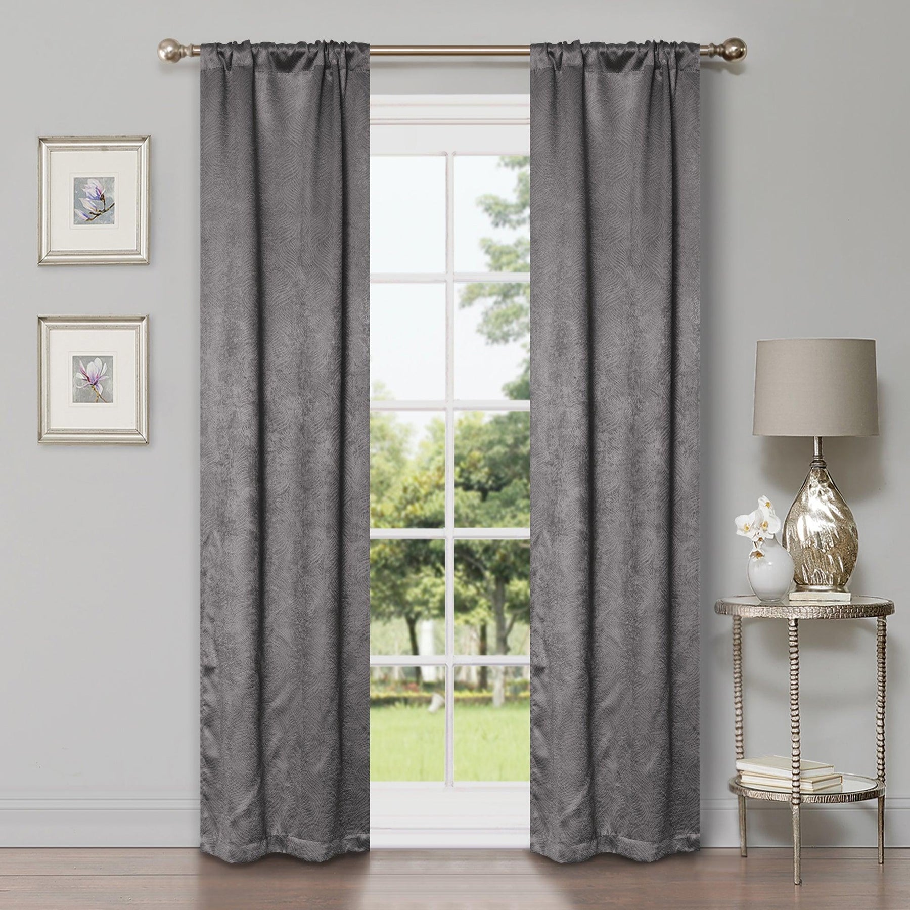 Waverly Thermal Blackout Grommet Curtain Panel Set 26" - Blackout Curtains by Superior