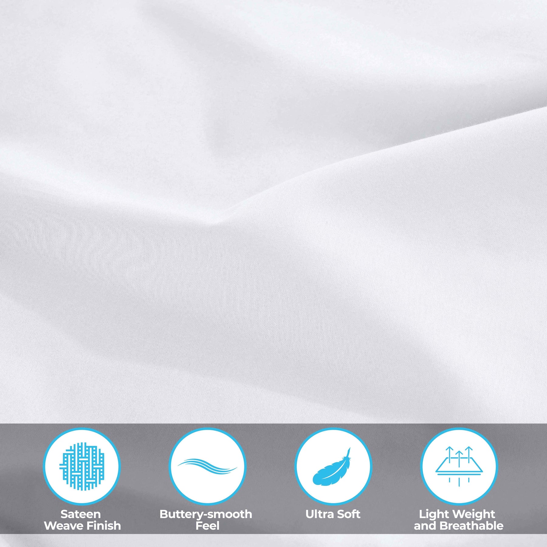 Egyptian Cotton 300 Thread Count Solid Deep Pocket Sheet Set - Sheet Set by Superior - Superior 