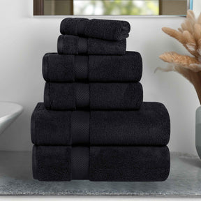 Zero-Twist Cotton Quick-Drying Absorbent Assorted 6 Piece Towel Set - Towel Set by Superior