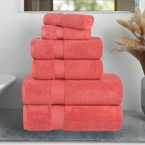 Zero-Twist Cotton Quick-Drying Absorbent Assorted 6 Piece Towel Set - Towel Set by Superior