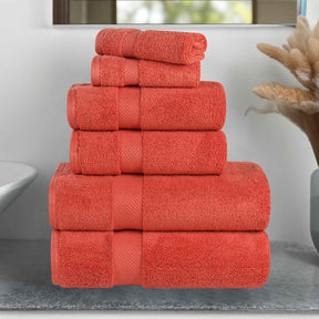 Zero-Twist Cotton Quick-Drying Absorbent Assorted 6 Piece Towel Set - Towel Set by Superior