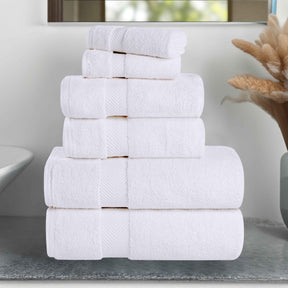 Zero-Twist Cotton Quick-Drying Absorbent Assorted 6 Piece Towel Set - Towel Set by Superior