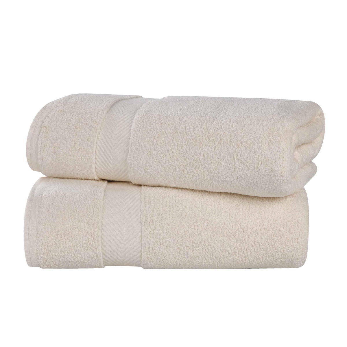 Zero-Twist Cotton Solid Soft Absorbent 2 Piece Bath Sheet Set - Bath Sheets by Superior