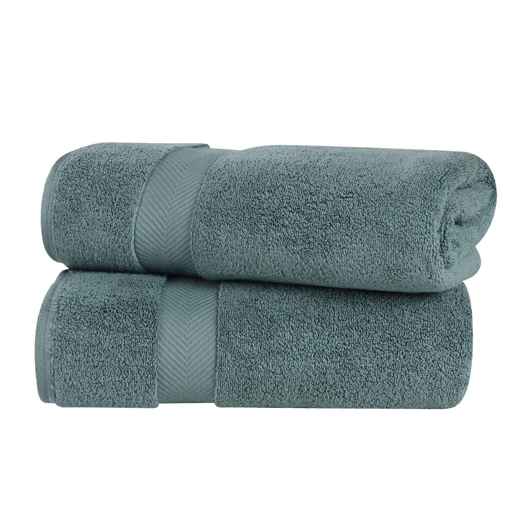 Zero-Twist Cotton Solid Soft Absorbent 2 Piece Bath Sheet Set - Bath Sheets by Superior