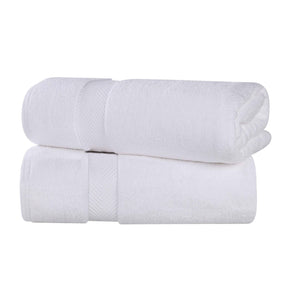 Zero-Twist Cotton Solid Soft Absorbent 2 Piece Bath Sheet Set - Bath Sheets by Superior