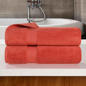 Zero Twist Cotton Ultra-Soft Absorbent 2 Piece Bath Towel Set - Bath Towel by Superior