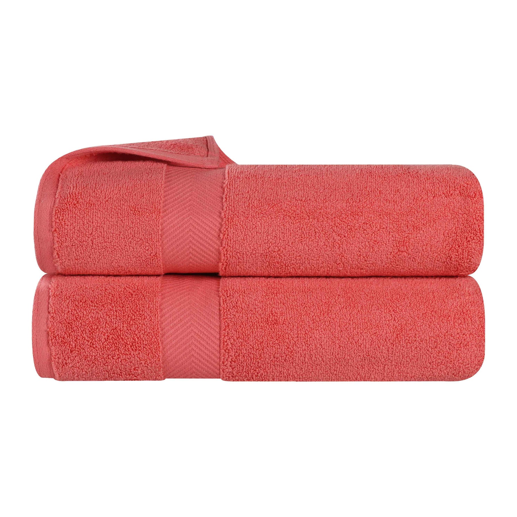 Zero Twist Cotton Ultra-Soft Absorbent 2 Piece Bath Towel Set - Bath Towel by Superior