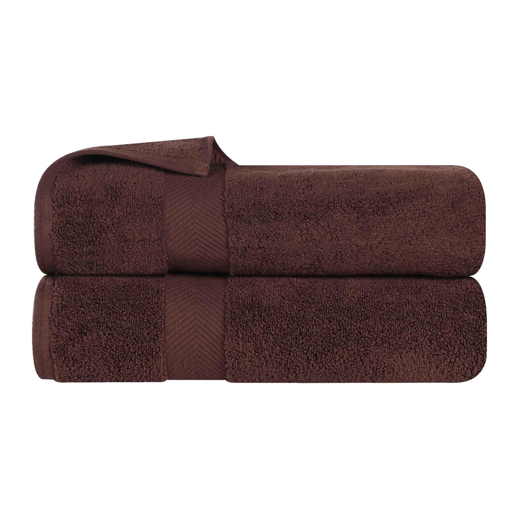 Zero Twist Cotton Ultra-Soft Absorbent 2 Piece Bath Towel Set - Bath Towel by Superior