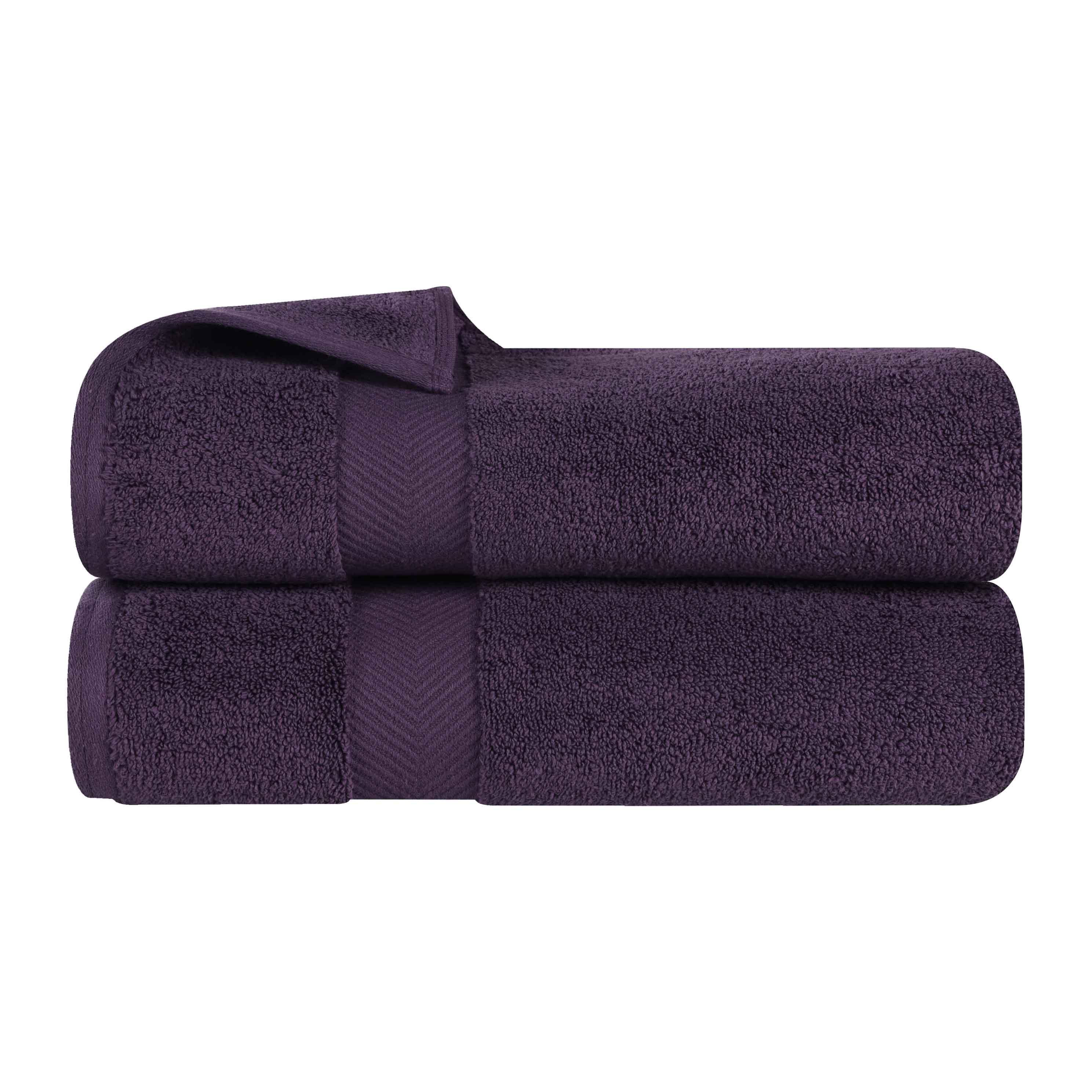 Zero Twist Cotton Ultra-Soft Absorbent 2 Piece Bath Towel Set - Bath Towel by Superior