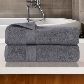 Zero Twist Cotton Ultra-Soft Absorbent 2 Piece Bath Towel Set - Bath Towel by Superior