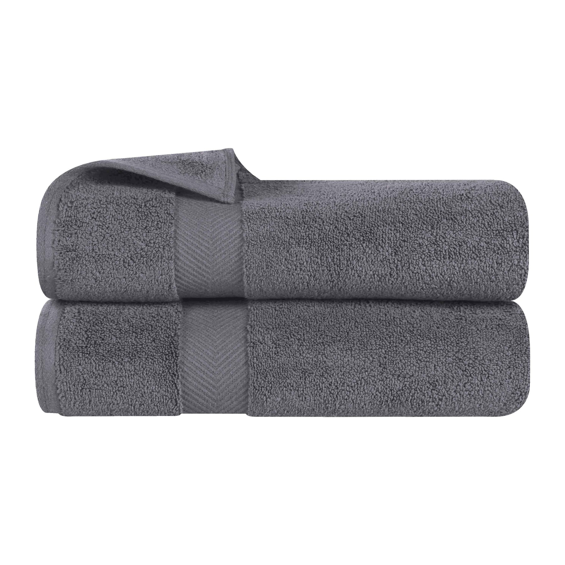 Zero Twist Cotton Ultra-Soft Absorbent 2 Piece Bath Towel Set - Bath Towel by Superior