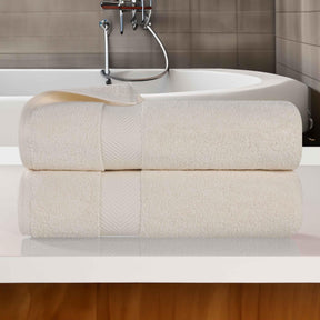 Zero Twist Cotton Ultra-Soft Absorbent 2 Piece Bath Towel Set - Bath Towel by Superior