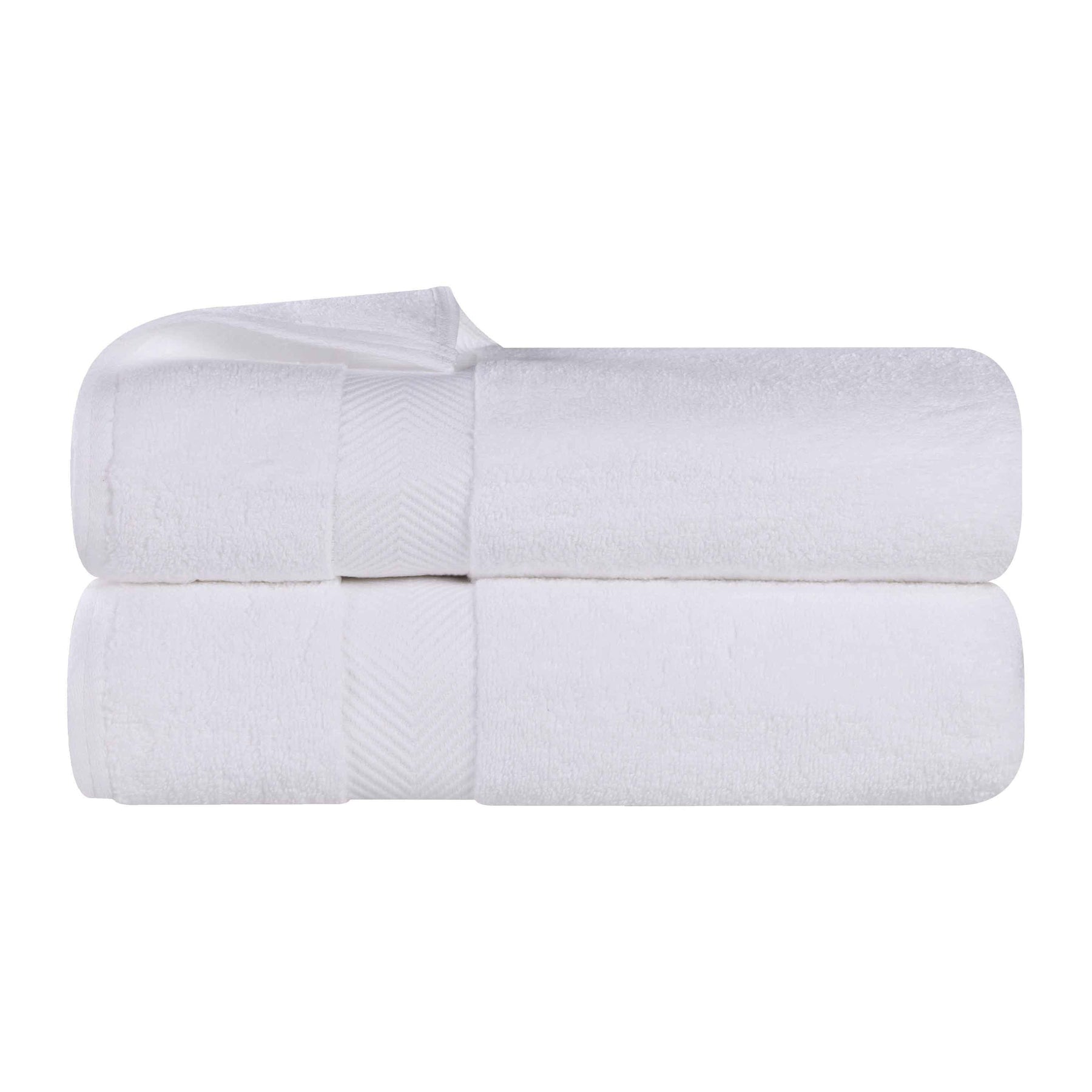 Zero Twist Cotton Ultra-Soft Absorbent 2 Piece Bath Towel Set - Bath Towel by Superior