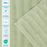 Zuma Zero Twist Cotton Medium Weight Absorbent Hand Towels, Set of 6 - Hand Towel by Superior