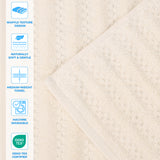 Zuma Zero Twist Cotton Medium Weight Face Towels Washcloths, Set of 12 - Face Towel by Superior