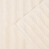 Zuma Zero Twist Cotton Waffle Textured Stripes Bath Sheets, Set of 2 - Bath Sheet by Superior