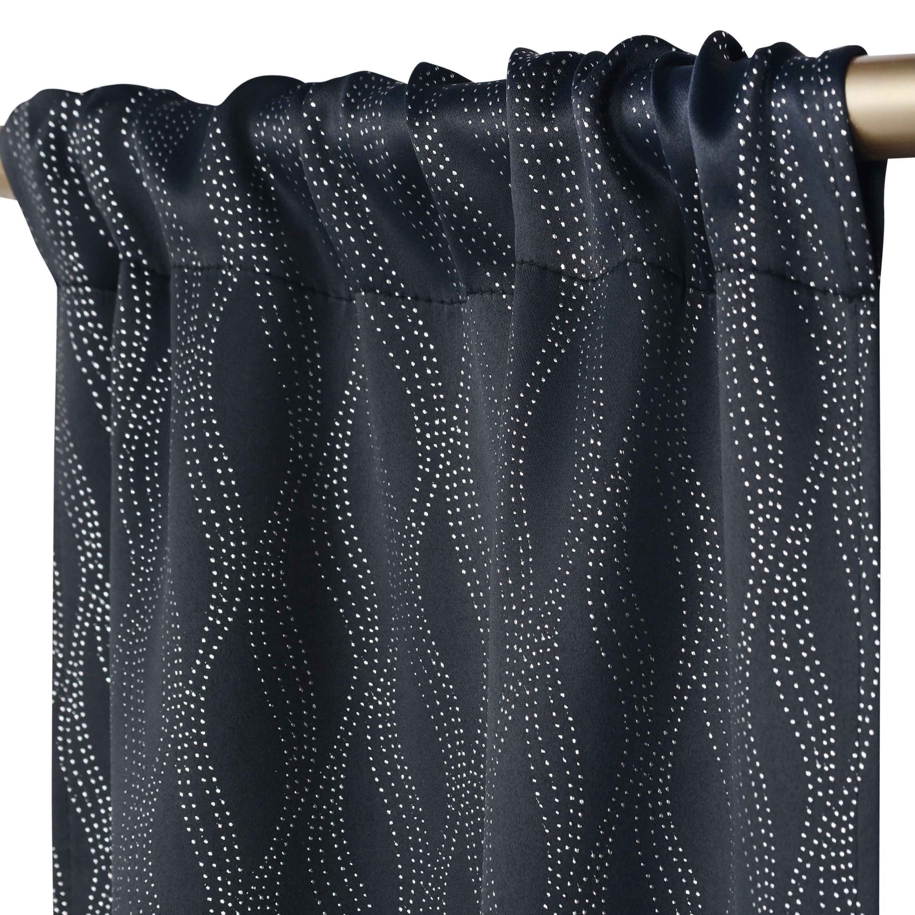 Zuri Textured Waves Room Darkening Blackout Curtains, Set of 2 - Blackout Curtains by Superior