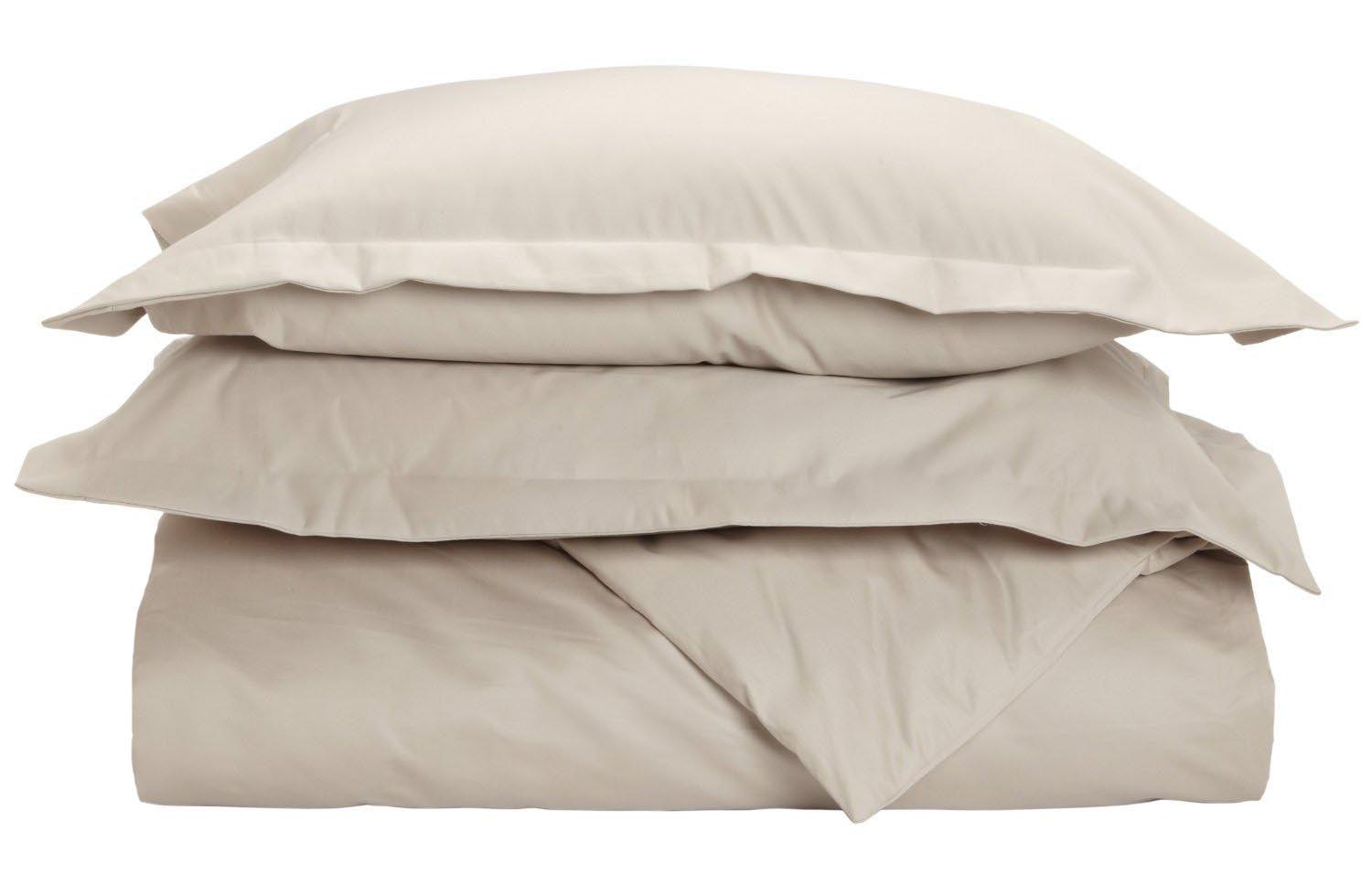 1500 Thread Count Cotton Marrow Stitch Solid Duvet Cover Set - by Superior