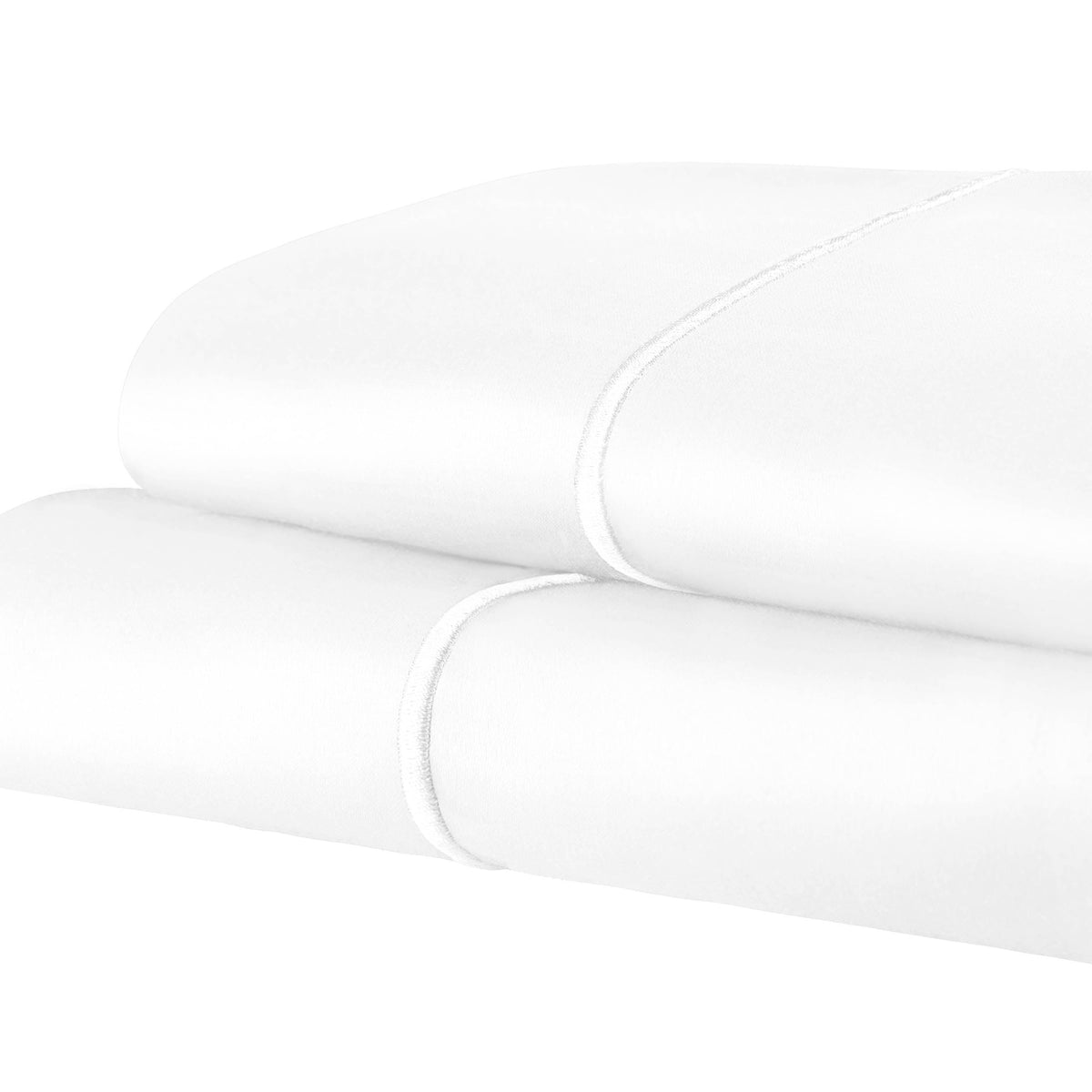 1500 Thread Count Ultra Soft Cotton Marrow Stitch Solid Pillowcase Set - Pillowcases by Superior