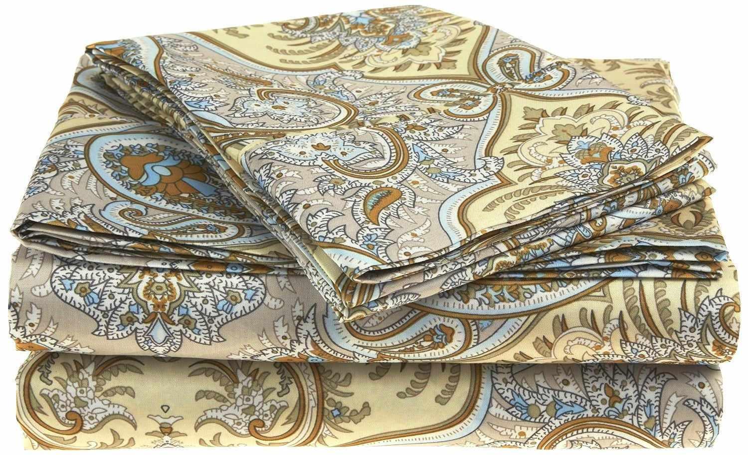 1800 Series Wrinkle Resistant Paisley Sheet Set - by Superior