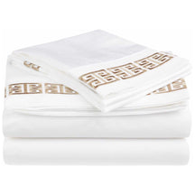 200 thread Count Kendell Embroidered Cotton Deep Pocket Sheet Set - by Superior