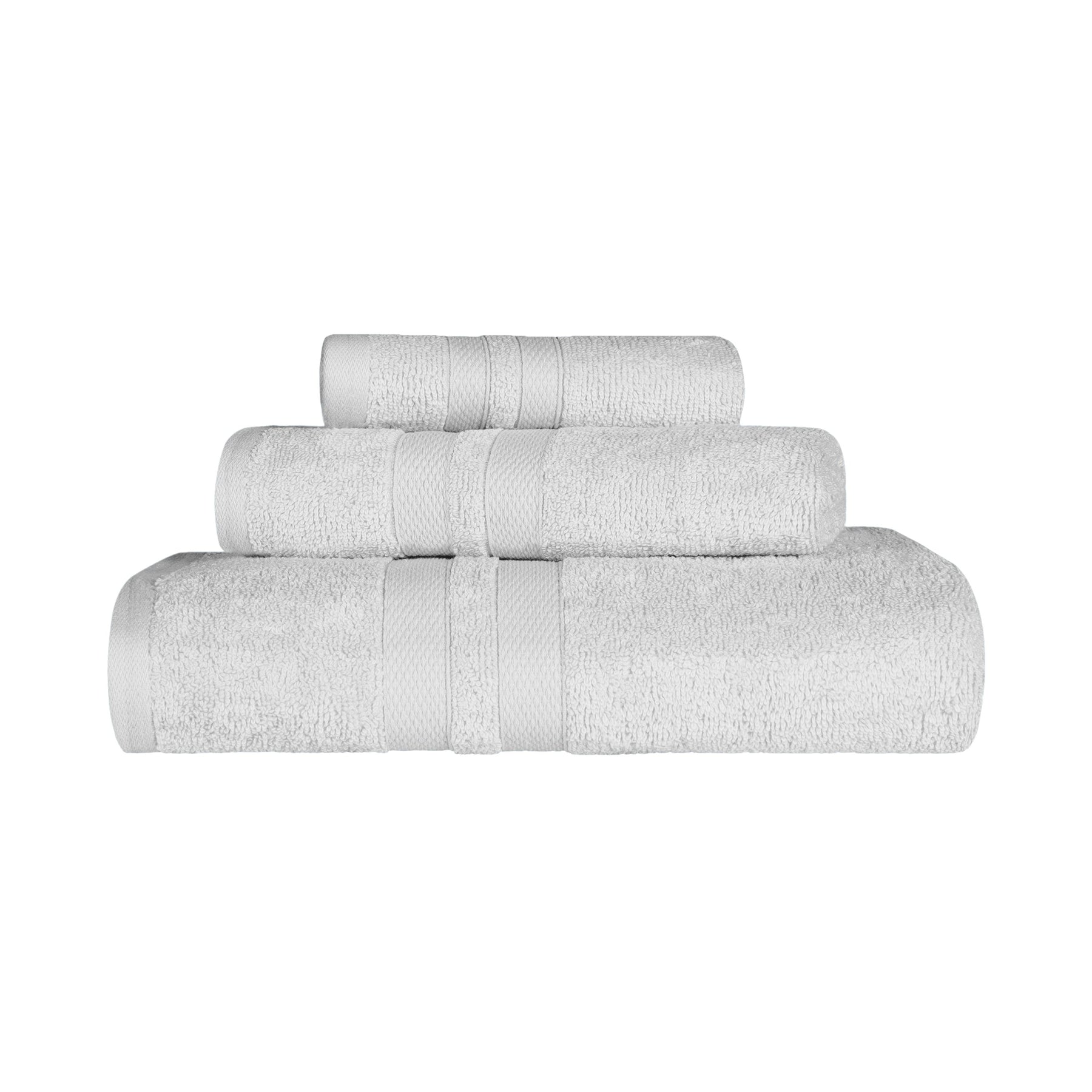 Superior Highly Absorbent Cotton 4-pc. Hand Towel Set Silver
