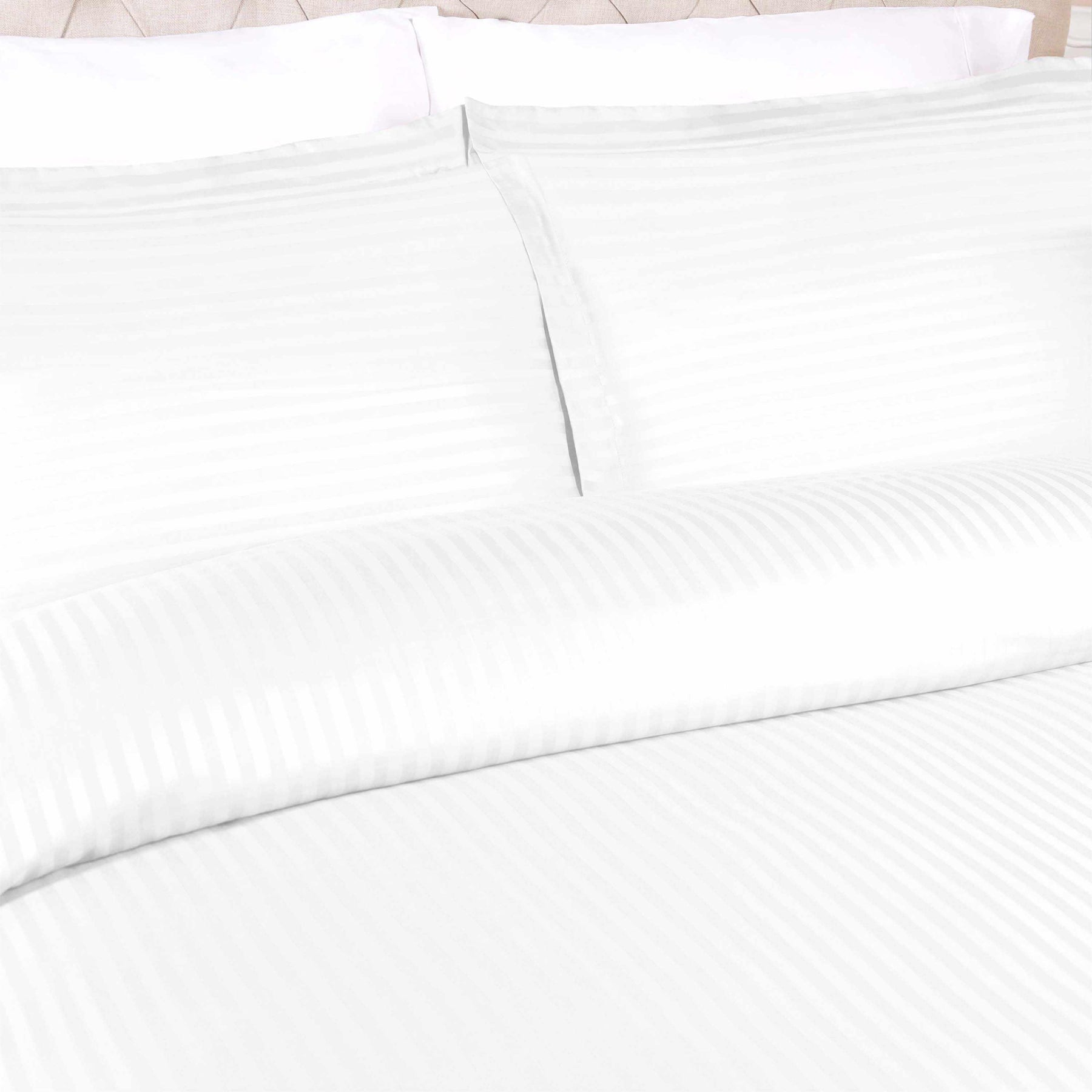 400 Thread Count Lightweight Stripe Egyptian Cotton Duvet Cover Set - Duvet Cover Set by Superior