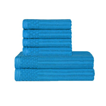 Soho Ribbed Textured Cotton Absorbent Hand and Bath Towel Set - Towel Set by Superior - Superior 