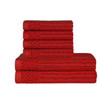 Soho Ribbed Textured Cotton Absorbent Hand and Bath Towel Set - Towel Set by Superior - Superior 