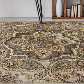 Cypress Oriental Floral Paisley Area Rug Or Runner Rug - by Superior - Superior 