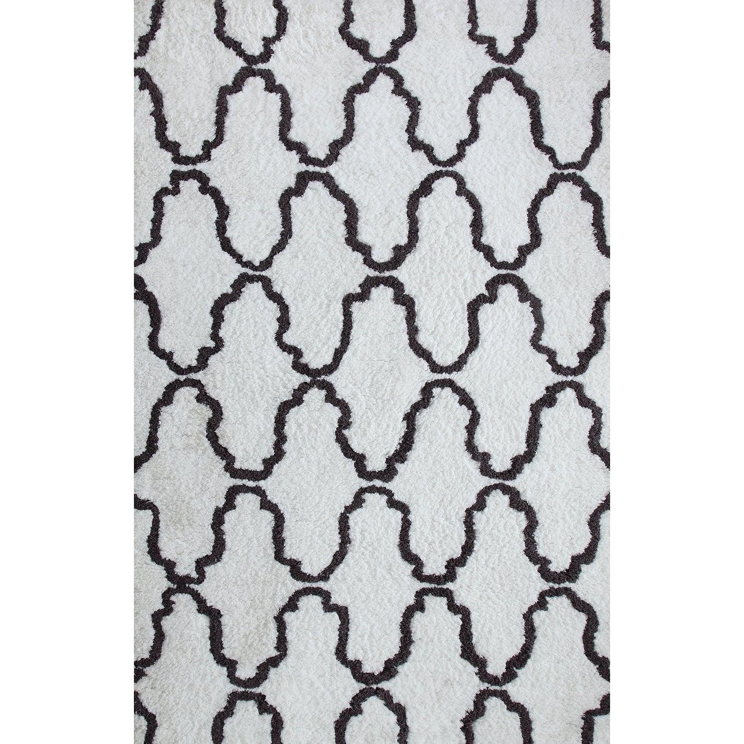 Hand-Tufted Trellis Shag Area Rug - by Superior - Superior 