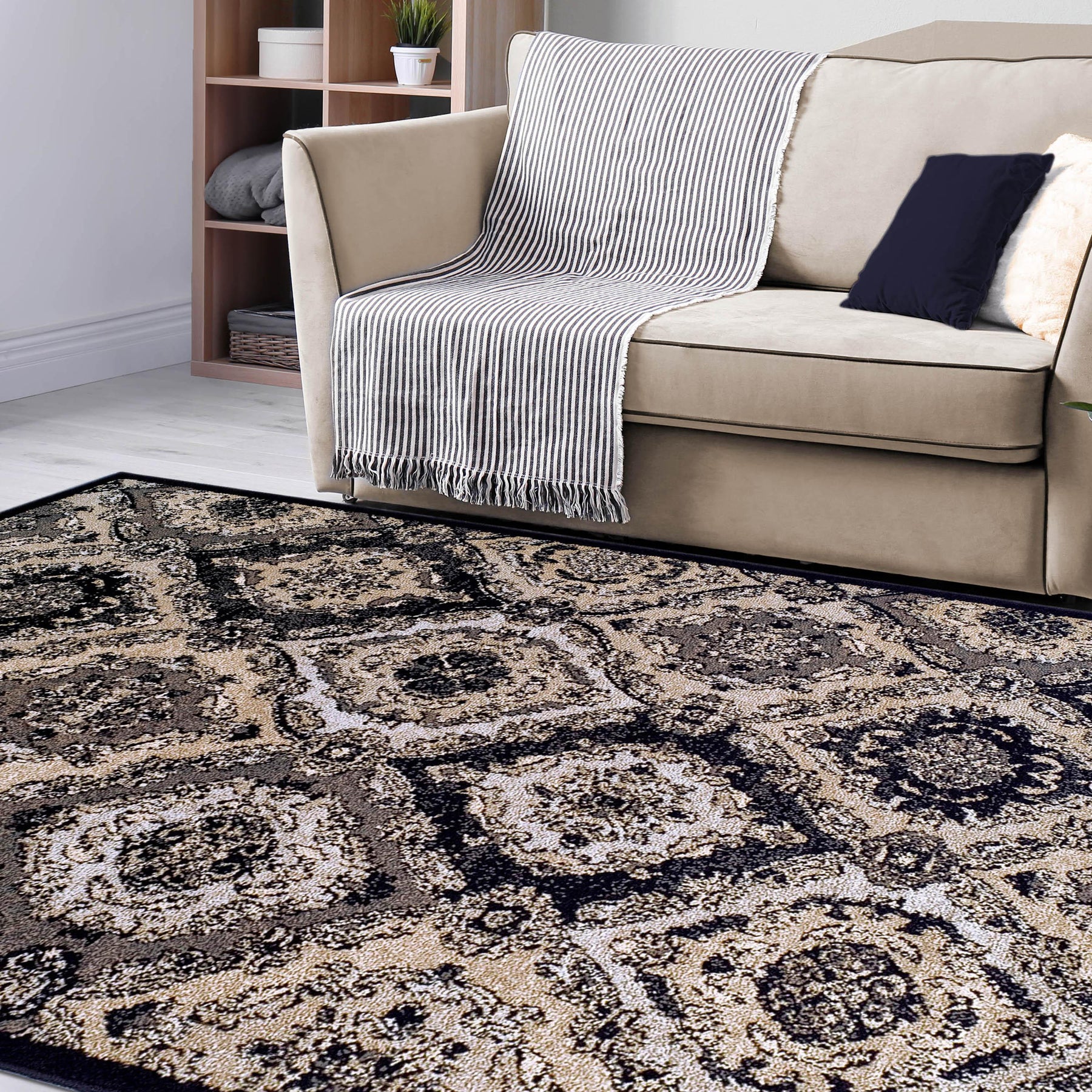 Hayden Baroque Medallion Trellis Area Rug - by Superior - Superior 