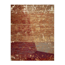 Mabel Transitional Abstract Striped Indoor Area Rugs or Runner Rug - Brown-Rust