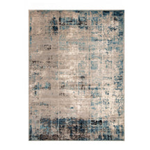 Palani Washed Striped Abstract Indoor Area Rugs or Runner Rug - Blue-Cream