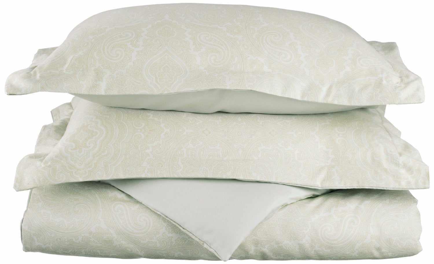 600 Thread Count Cotton Blend Italian Paisley Duvet Cover Set - Duvet Cover Set by Superior