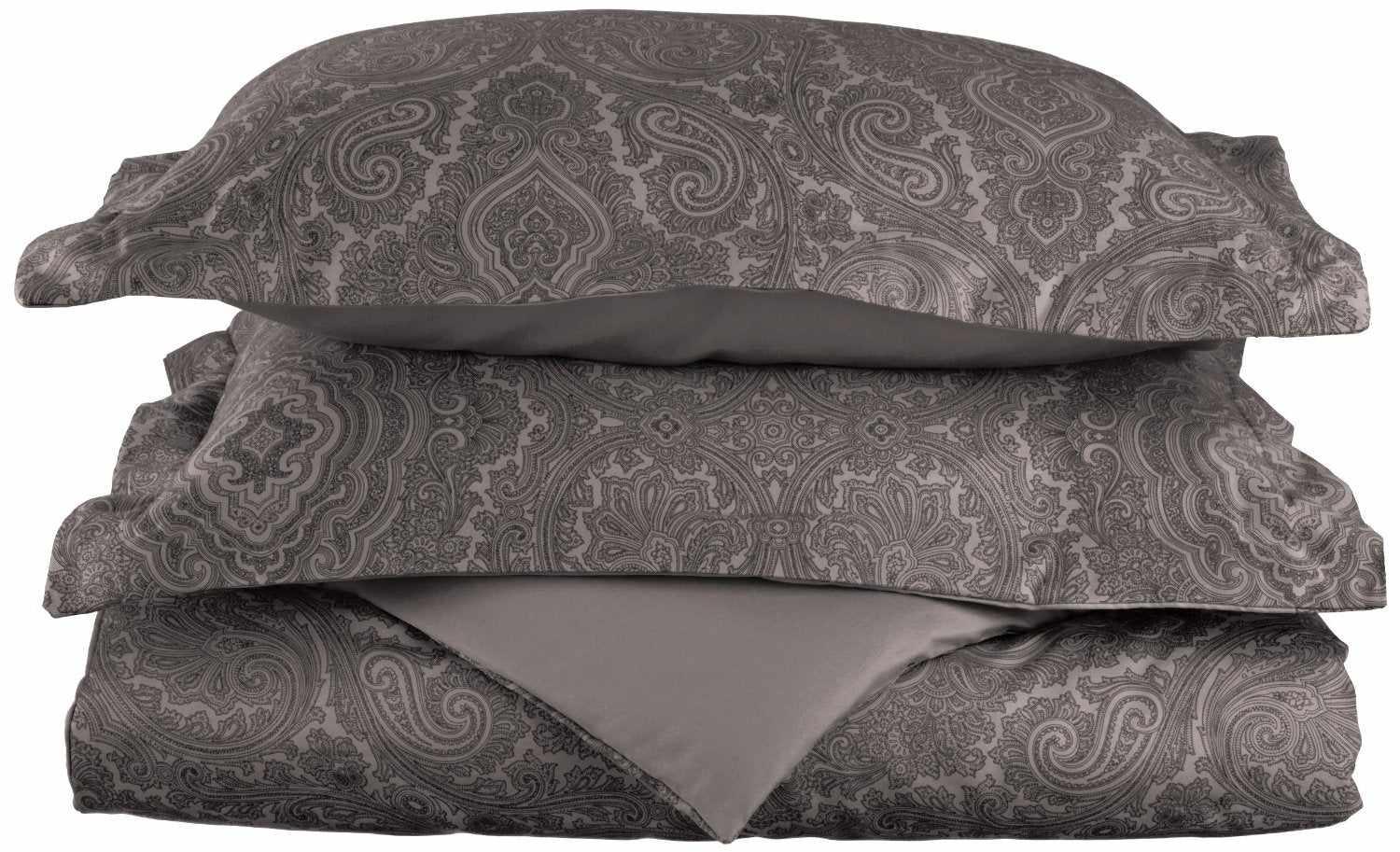 600 Thread Count Cotton Blend Italian Paisley Duvet Cover Set - Duvet Cover Set by Superior