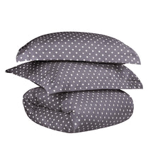 600 Thread Count Cotton Blend Polka Dot Plush Duvet Cover Set - Duvet Cover Set by Superior